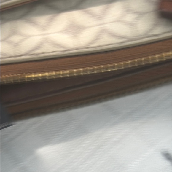 Fossil Sadie Crossbody Bag w/ Multiple Compartments in Bone White Coated Canvas - Picture 10 of 10